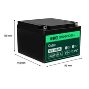 Green Cell Battery AGM VRLA 12V 26Ah - Battery - 26.000 mAh