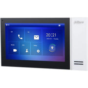 "Dahua VTH2421FW-P 7"" moniteur IP a écran tactile, 1024x600, PoE, intégration d'alarme, 8 Go de stockage"