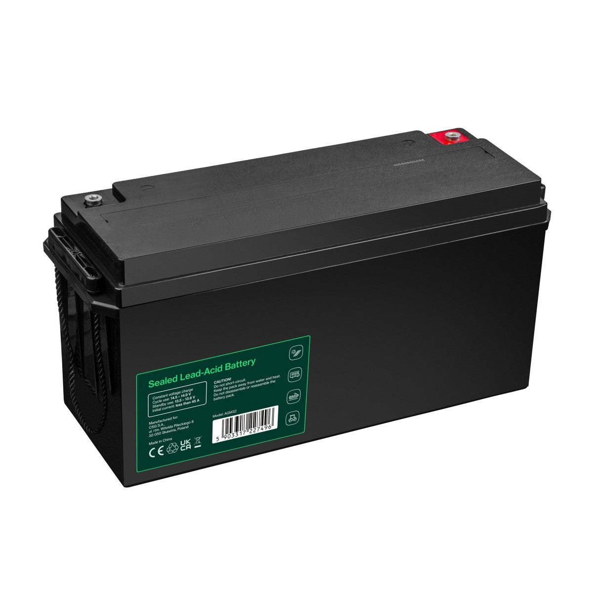 Green Cell AGM32 Batterie de l'onduleur Sealed Lead Acid (VRLA) 12 V 150 Ah