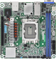 ASRock EC266D2I-2T/AQC, 1xSKT LGA 1700, Intel E-2400, C266, SATA, NVMe, 1xM.2, 2x10GbE, IPMI