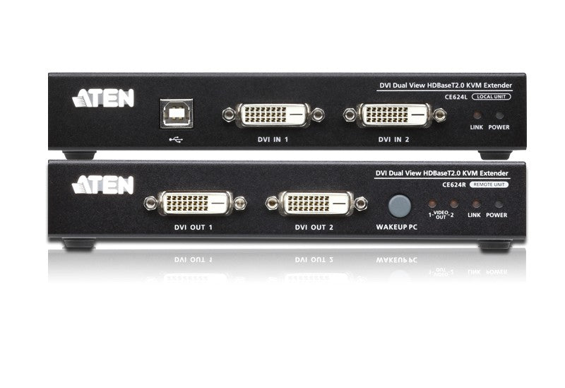 Aten CE624 kit Déport Double ++Écran DVI/USB HDbaseT 2.0 150M