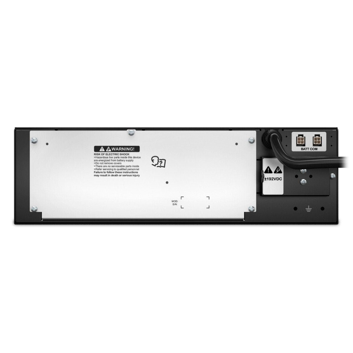 APC Smart-UPS SRT 192V 8kVA and 10kVA RM Battery Pack Battery enclosure rack-mountable 2 x battery lead acid 3U Black