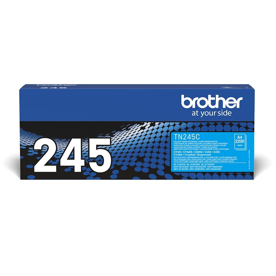 BROTHER TN245C HL-3140CW/3150CDW/3170CDW cartouche de toner cyan haute capacité 2.200 pages pack de 1