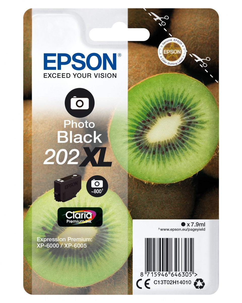 EPSON 5LB Singlepack Photo Black 202XL Kiwi Clara Premium Ink