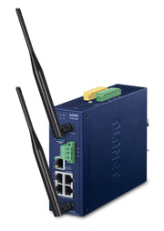 Planet IVR-300W Commutateur Métallique Industriel 5 Ports avec Antenne Externe