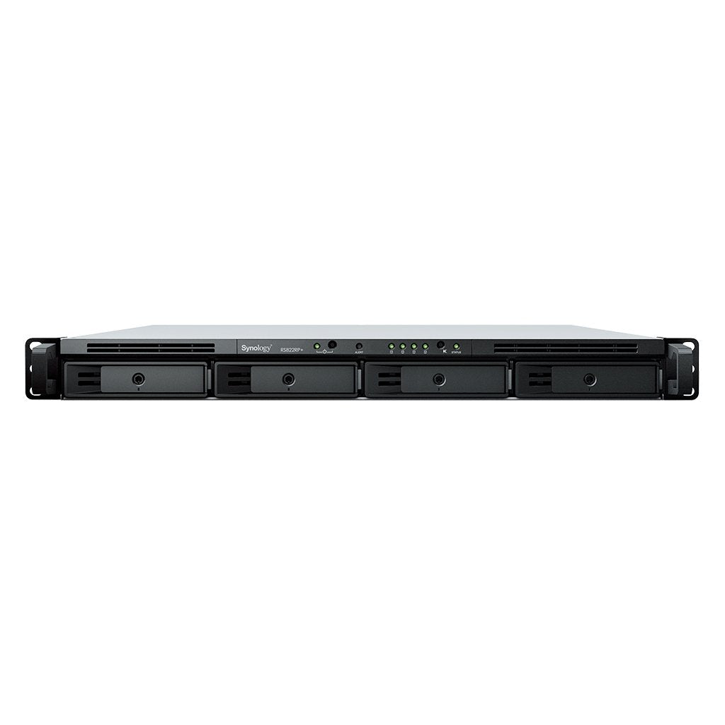 SYNOLOGY RS822RP+ 4-Bay NAS-Rackmount AMD Ryzen V1500B 4-core 2.2GHz 2Go DDR4 ECC SODIMM 2xUSB 3.2 RJ-45 4x1GbE