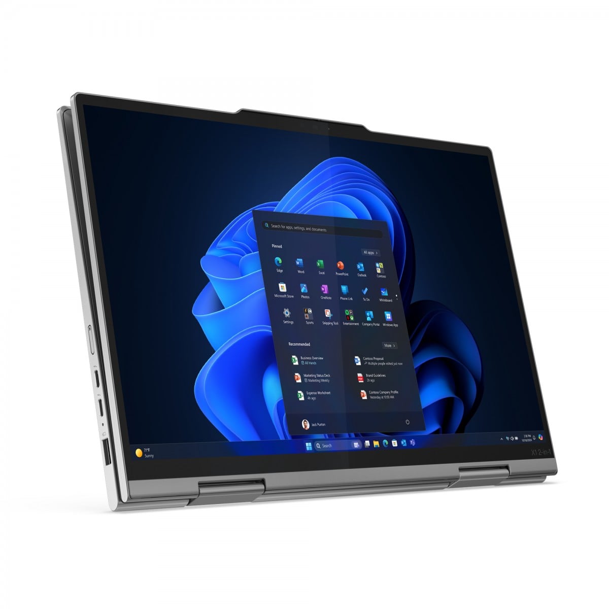 "Lenovo ThinkPad X1 2-in-1 Gen 10 Aura Edition Intel Core Ultra 7 255U Hybride (2-en-1) 35,6 cm (14"") Écran tactile WUXGA 16 Go LPDDR5x-SDRAM 512 Go SSD Wi-Fi 6E"