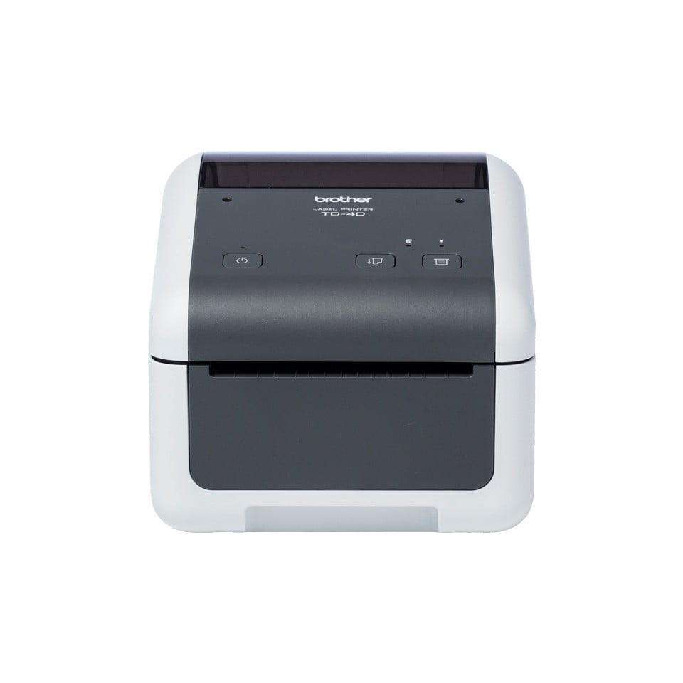 BROTHER TD-4520DN Label printer direct thermal Roll 118mm 300x300dpi 152mm/sec USB 2.0 LAN serial grey white
