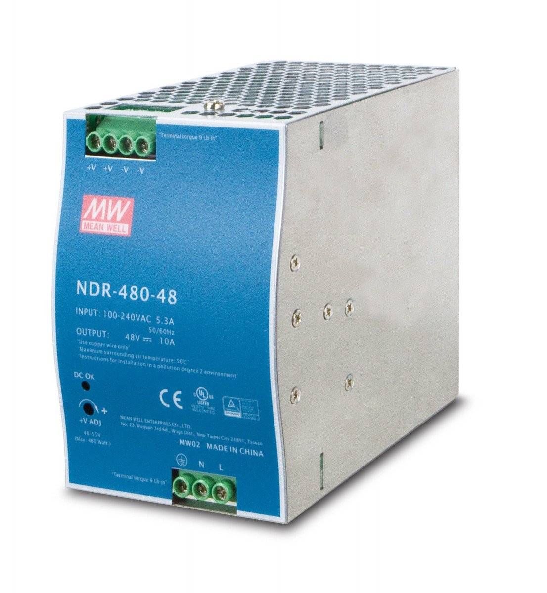 PLANET PWR-480-48 unité d'alimentation d'énergie 480 W Bleu, Gris