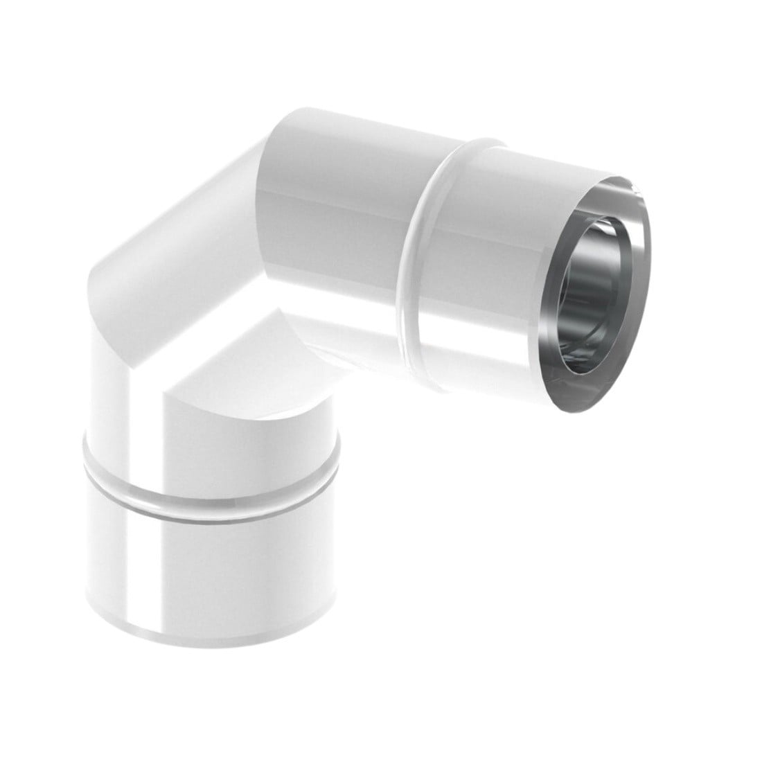 JEREMIAS TWIN22080/125 Coude rigide 87° Jeremias diametre 80/125 mm avec joint
