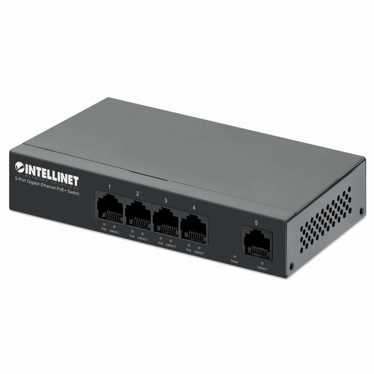 Intellinet 561792 commutateur réseau Gigabit Ethernet (10/100/1000) Connexion Ethernet, supportant l'alimentation via ce port (PoE) Noir