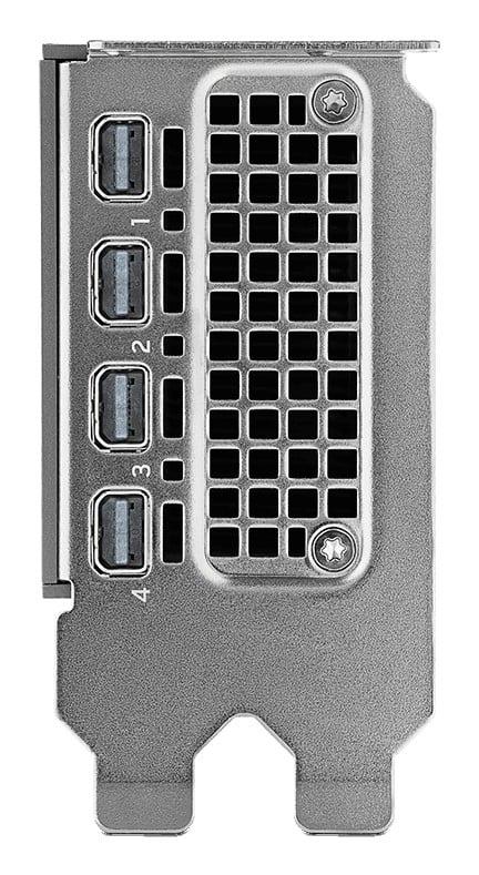 PNY NVIDIA RTX PRO 4000 SFF Blackwell 16Go GDDR6 ECC OEM Version 4xMini DP