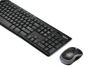 Logitech 920-004511 clavier Souris incluse Maison RF sans fil QWERTZ Allemand Noir