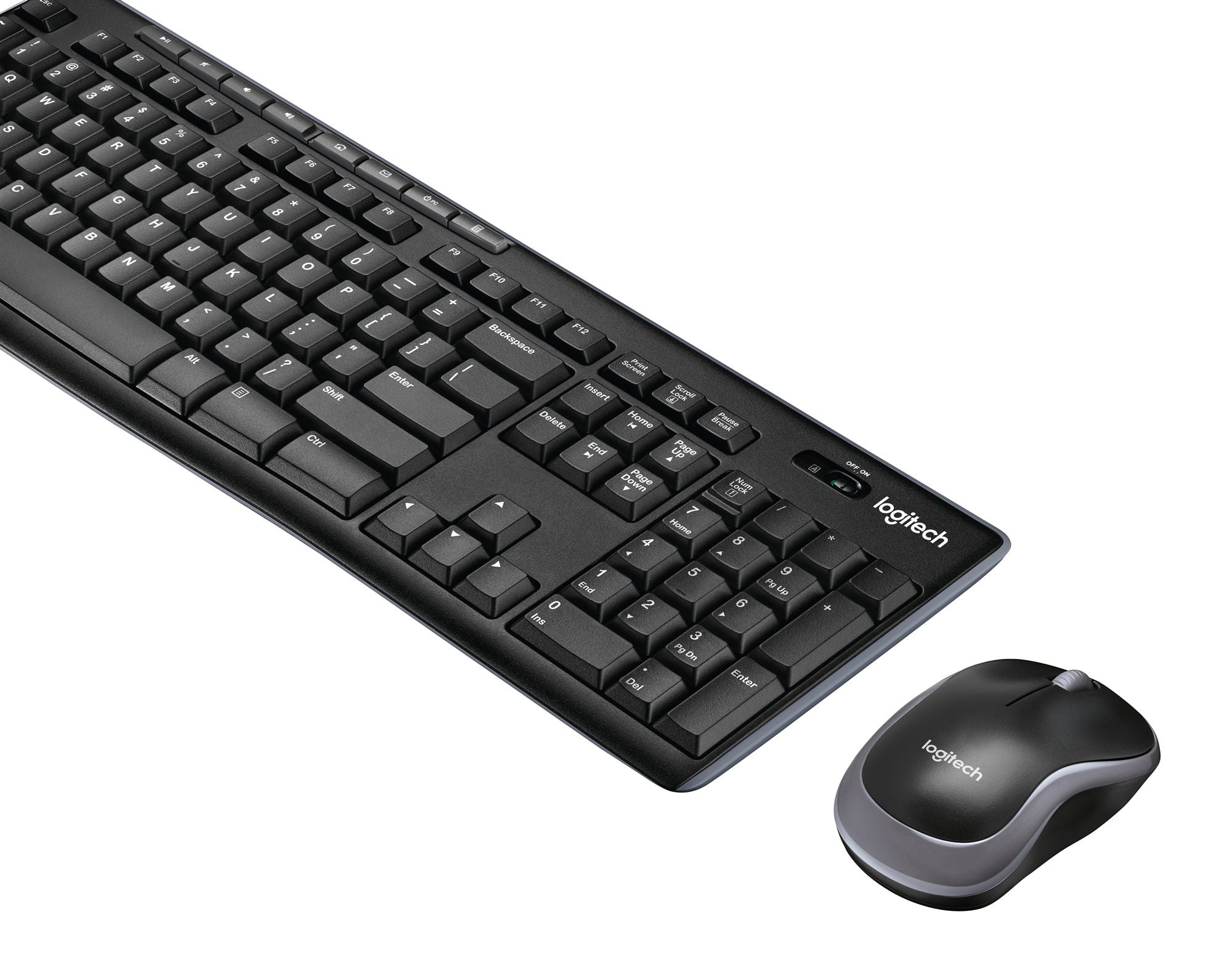 Logitech 920-004511 clavier Souris incluse Maison RF sans fil QWERTZ Allemand Noir