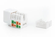 Digitus DN-93601 Module (prise) keystone RJ45 (8P8C) Cat. 6, UTP, non blindé, sans outil, blanc, 1 piece