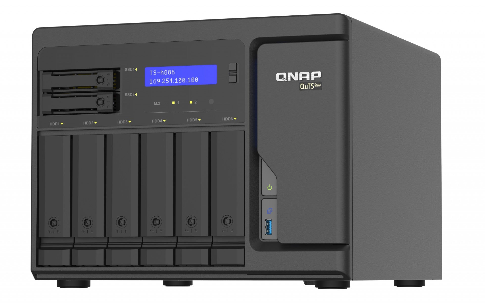 8-Bay QuTS hero NAS Xeon D-1602 8GB RAM