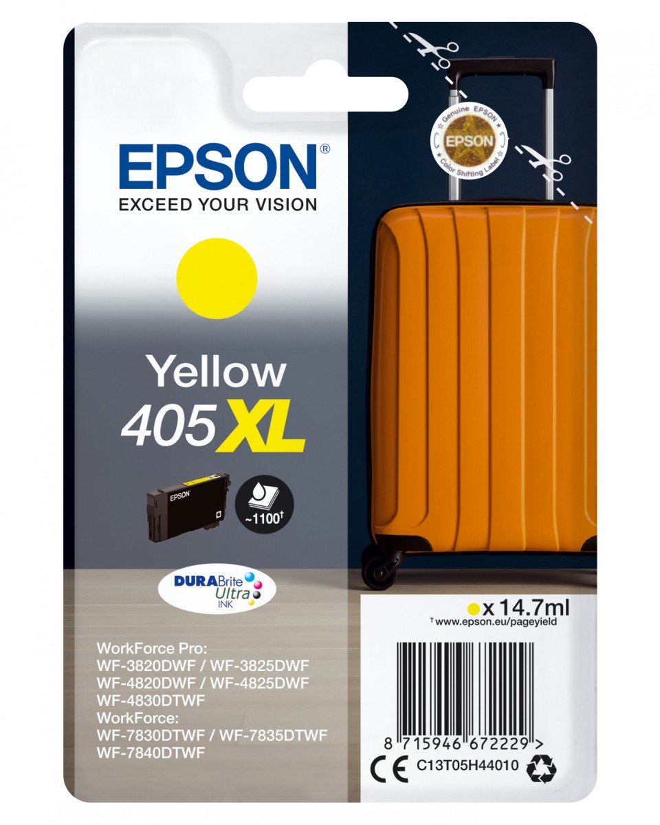 EPSON 6LB Singlepack Yellow 405XL DURABrite Ultra Ink