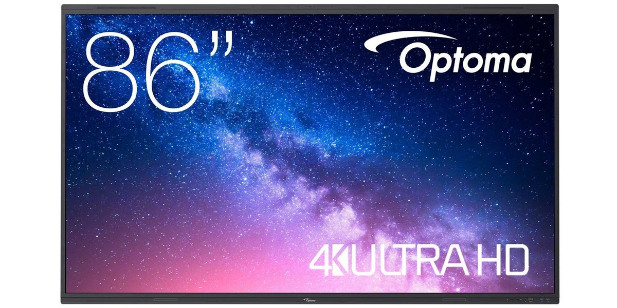 OPTOMA 5863RK 86p 400cd/m2 UHD Interactive 4K Multi-Touch-Display Android 13 Integrated Google Play Store