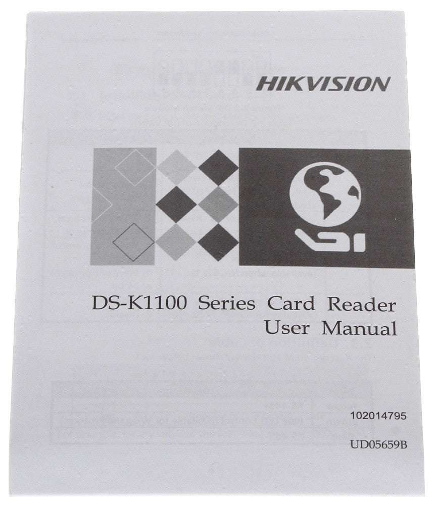 Hikvision DS-K1104M Lecteur de cartes métallique anti-vandale de la série Pro 1104