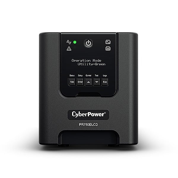 CyberPower PR750ELCD alimentation d'énergie non interruptible 0,75 kVA 675 W 6 sortie(s) CA