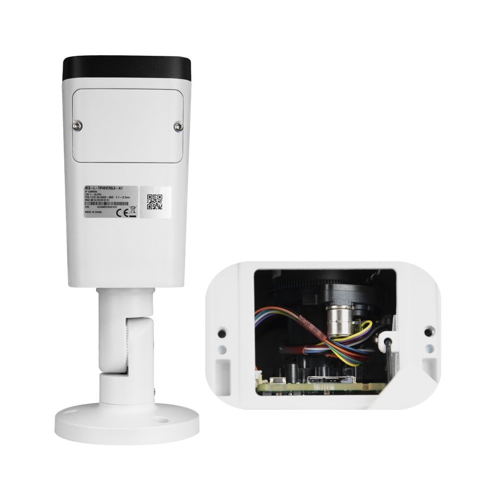 BCS BCS-L-TIP56VCR6L6-Ai1 Caméra tubulaire IP 6MP avec technologie NightColor et boîtier IP67