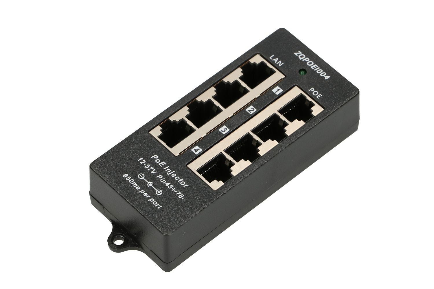 Extralink Injecteur PoE | 4 Ports | 4x 100Mb/s RJ45