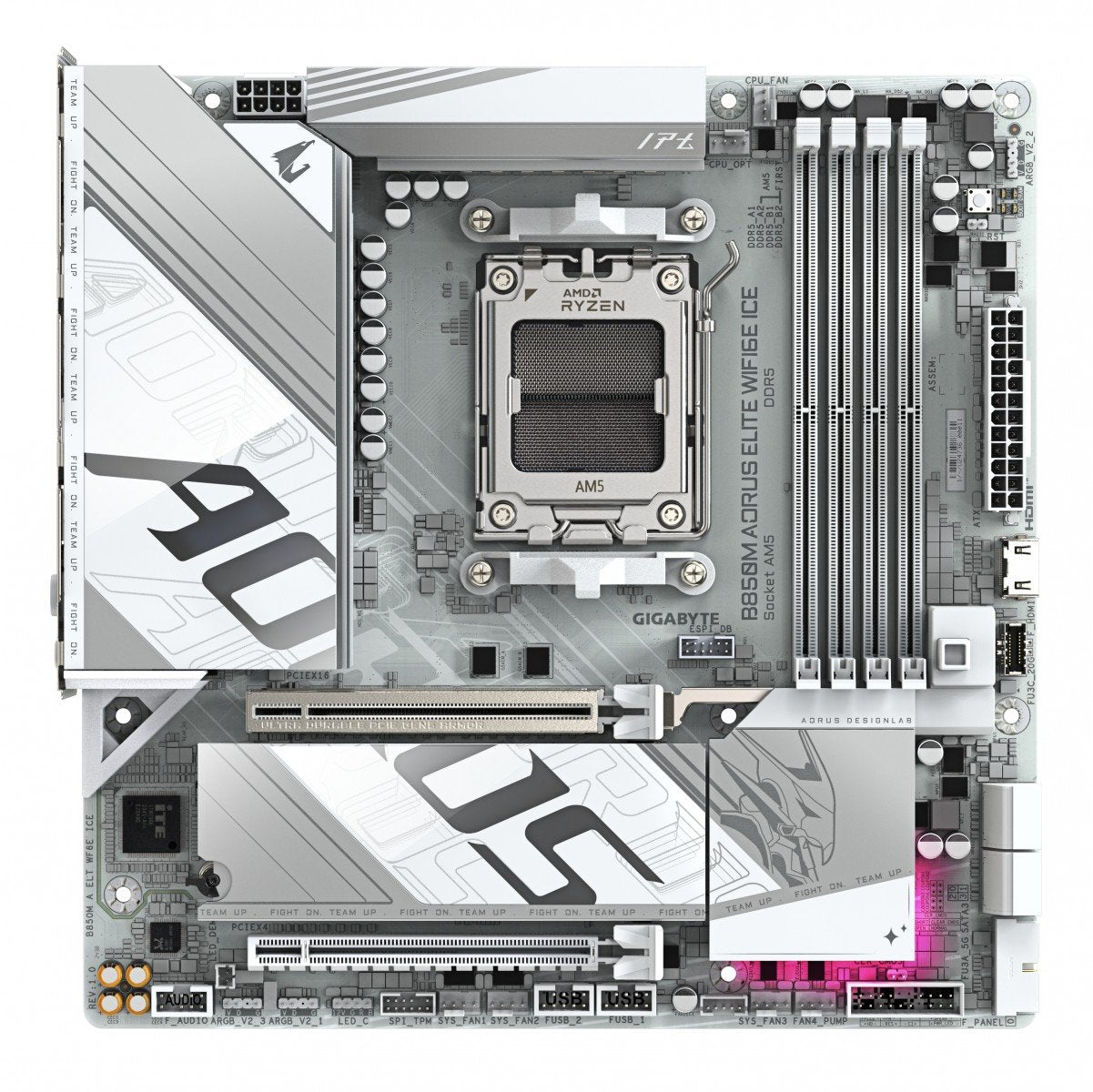 GIGABYTE B850M AORUS ELITE WIFI6E ICE AMD B850 Emplacement AM5 micro ATX