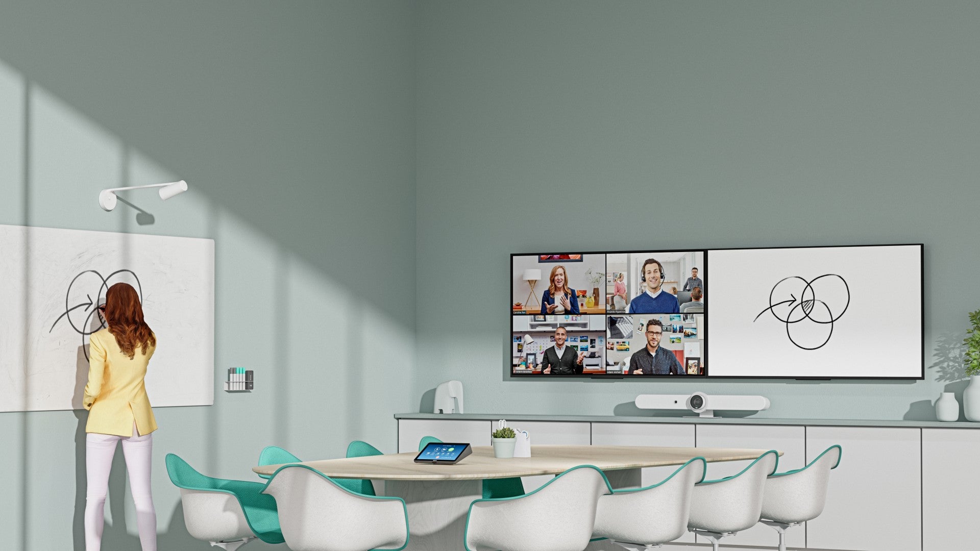 LOGITECH Scribe Whiteboard capture camera colour 1080p
