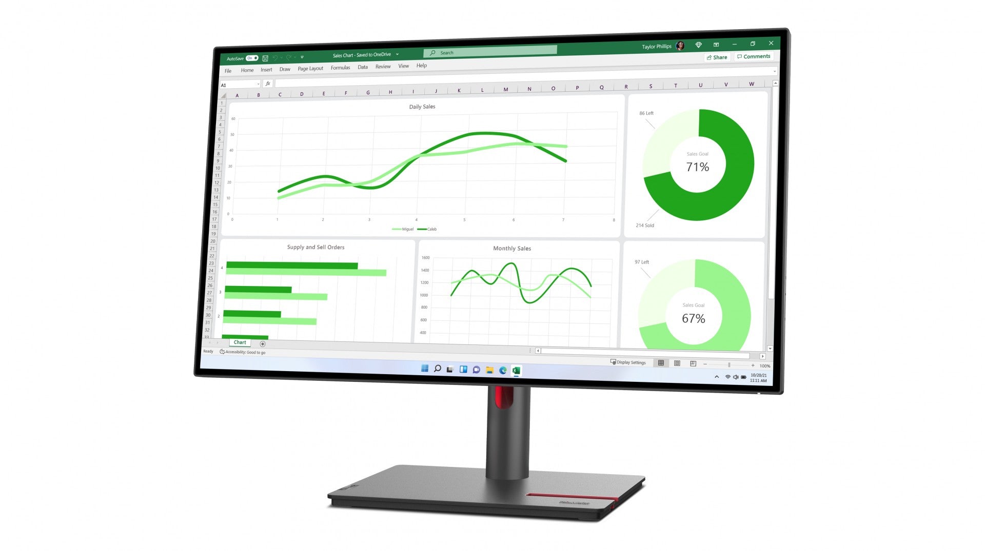 LENOVO ThinkVision -P27q-30 - 27p - 2560x1440 - IPS 16:9 350cd/m2 - HDMI - DisplayPort - USB Hub
