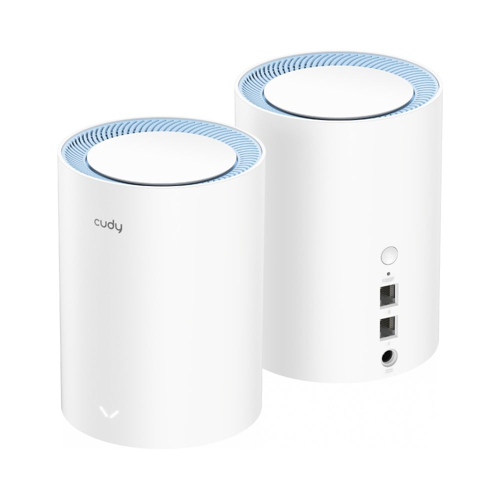 Cudy M1200 2-pack Bi-bande (2,4 GHz / 5 GHz) Wi-Fi 5 (802.11ac) Blanc 1 Interne