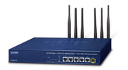 PLANET 5G NR Cellular + Wi-Fi 6 routeur sans fil Gigabit Ethernet Bi-bande (2,4 GHz / 5 GHz) Bleu