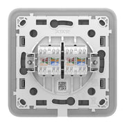 Ajax Systems 126192.317.FG Cache de prise LAN double - SoloCover (LAN)