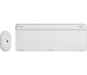Logitech 920-009201 clavier Souris incluse Universel RF sans fil QWERTY Nordique Blanc