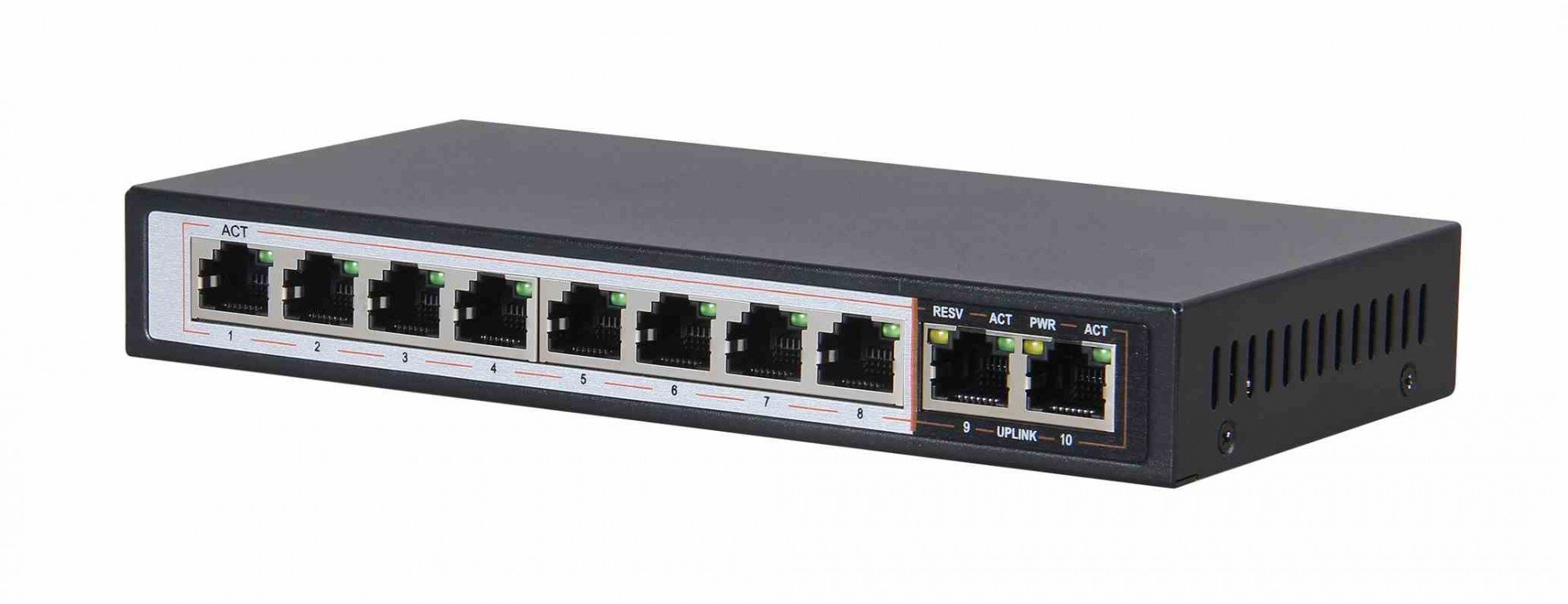 Extralink EX.3906 commutateur réseau Non-géré L2 Fast Ethernet (10/100) Connexion Ethernet, supportant l'alimentation via ce port (PoE) 1U Noir