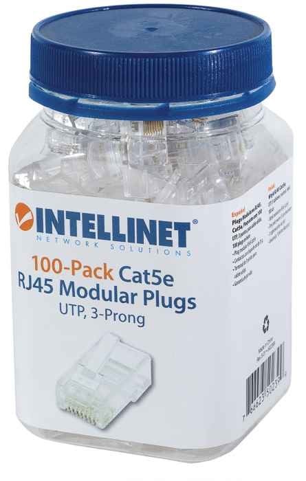 Intellinet 502399 - RJ-45 - Transparent - Polycarbonate - Cat5e - U/UTP (UTP) - Or