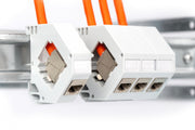 Câble d'installation DIGITUS Cat.7, S/FTP, B2ca, AWG 23/1, LSOH, 1000 m, orange, bobine