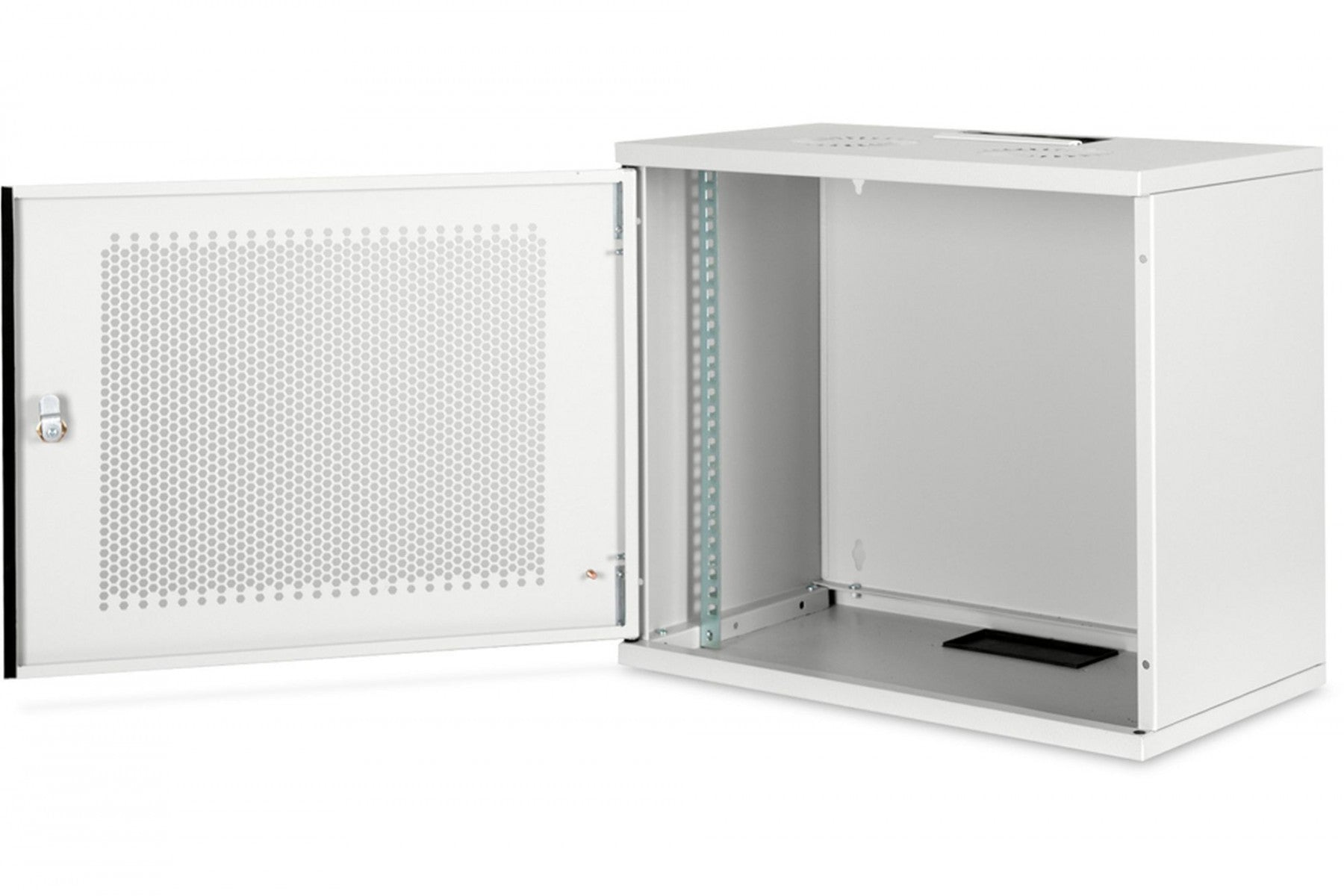 "Armoire réseau suspendue 19"" 9U rack 540x400, porte perforée, grise, non divisée, non assemblée, 60kg 460x540x400 mm, porte avant perforée, grise"