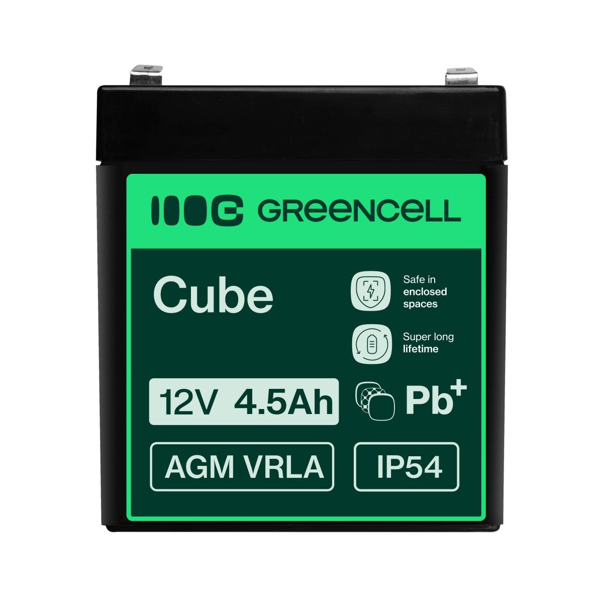 Green Cell AGM Battery 12V 4.5Ah - Battery - Mini (AAAA)