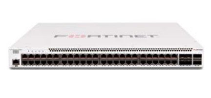 FortiSwitch-548D Layer 2/3 FortiGate switch controller compatible switch with 48 x GE RJ45 ports, 4 x 10 GE SFP+ and 2 x 40 GE QSFP+