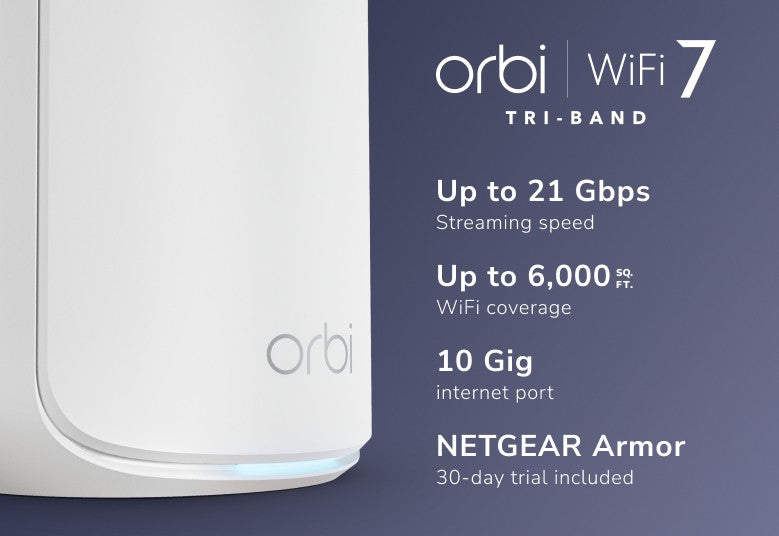 NETGEAR Orbi 8 TB Wi-Fi 7 2P BNDL RBE872