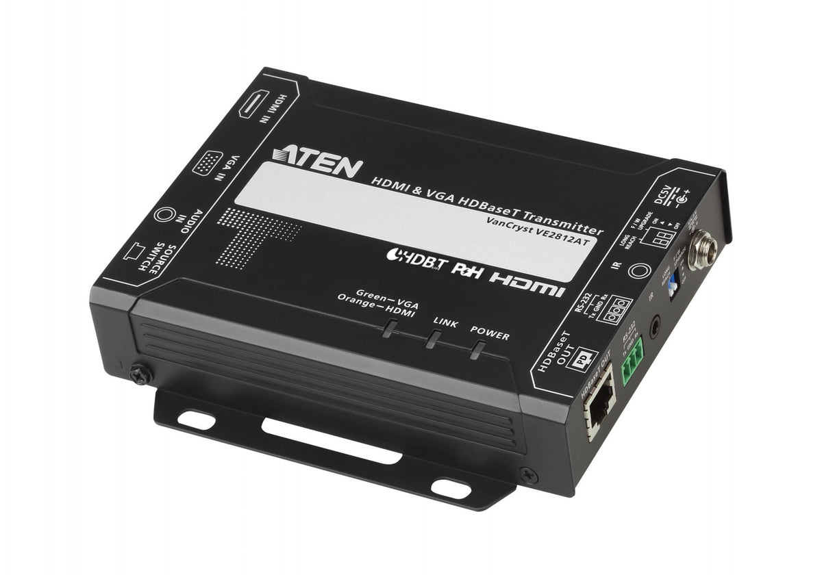 ATEN VE2812AT-AT-G extension audio/video Émetteur AV Noir