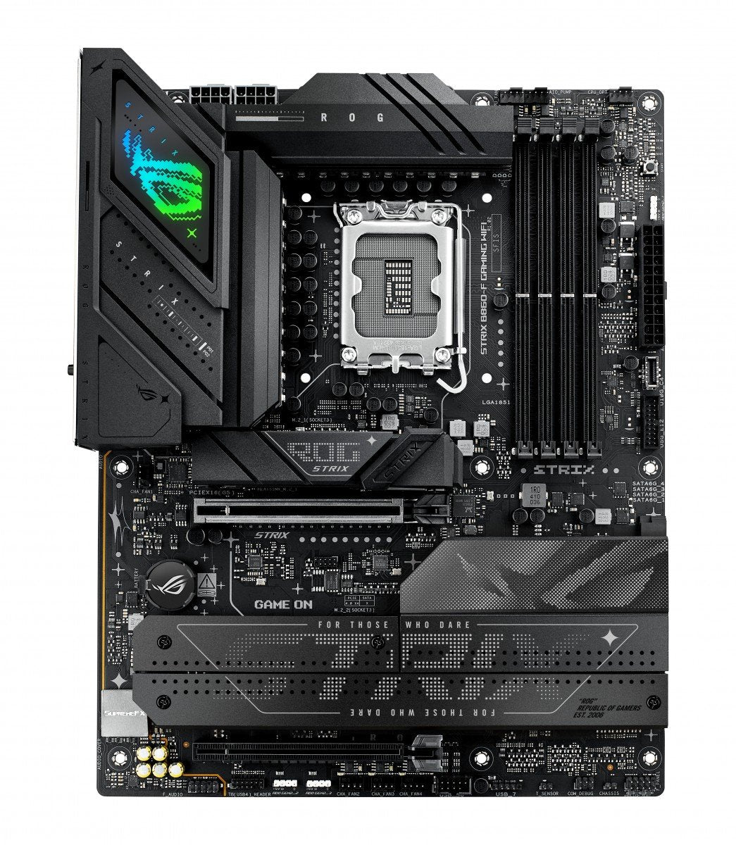 ASUS ROG STRIX B860-F GAMING WIFI LGA1851 DDR5 ATX MB 1xHDMI 1xDP 4xM.2 4xSATA