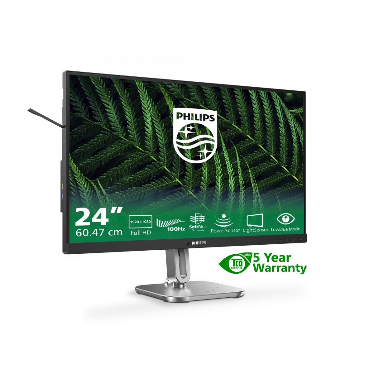 PHILIPS 24B2G5200/00 Ecran 23.8p FHD IPS 75Hz D-SUB HDMI 1.4 DP 1.2