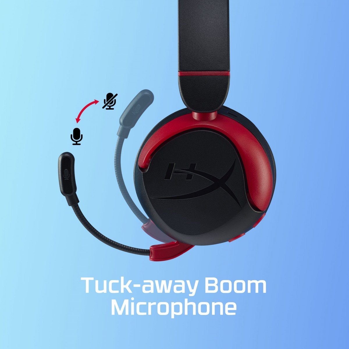 Casque sans fil HyperX Cloud Mini avec microphone, noir-rouge