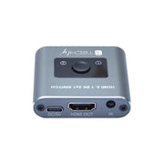Techly IDATA HDMI-2128KT Commutateur HDMI 2.1 2x1 8K60Hz avec télécommande