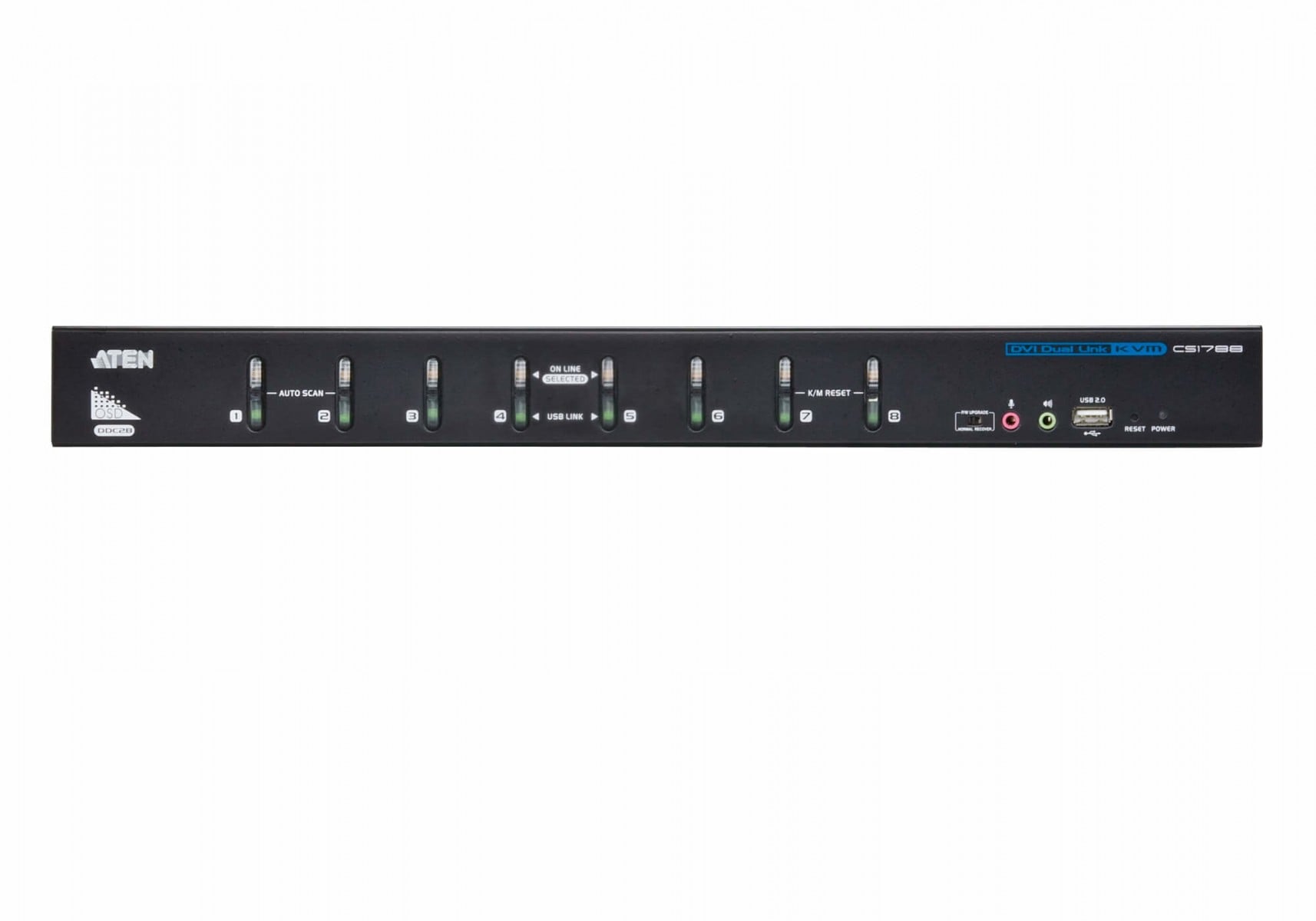 ATEN CS1788-AT-G commutateur écran, clavier et souris Noir