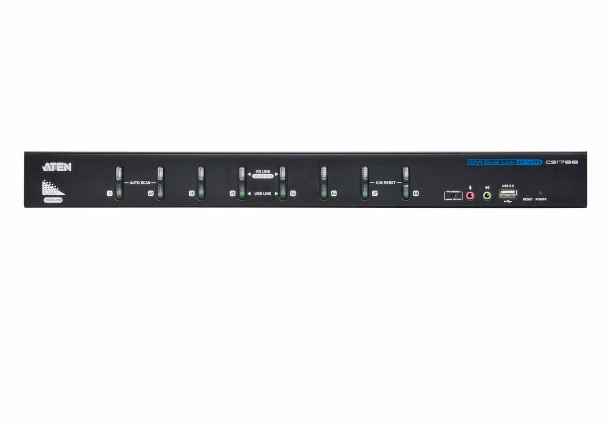 Aten CS1788 - Switch KVM DVI/USB + Audio 8 ports Dual Link