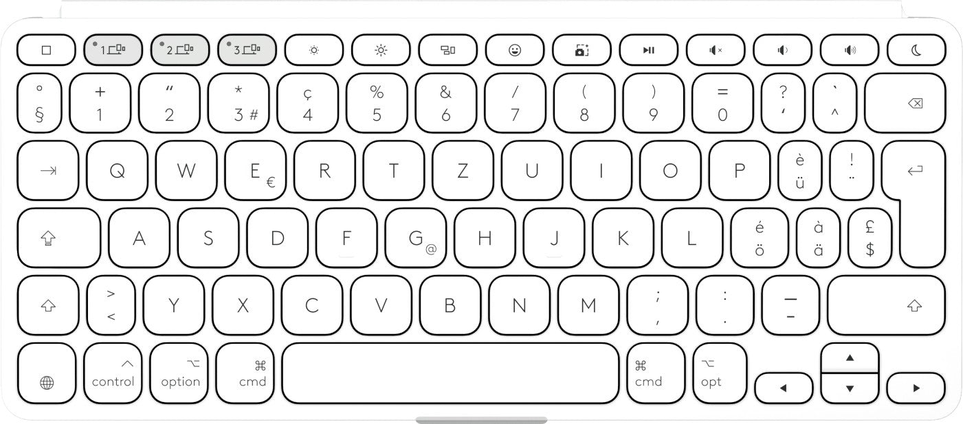 Logitech 920-012965 clavier pour tablette QWERTZ Allemand Bluetooth Blanc