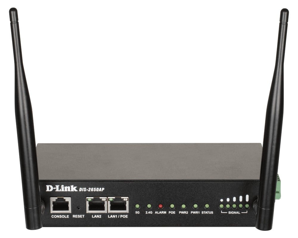 D-Link DIS-2650AP point d'acces réseaux locaux sans fil 1200 Mbit/s Noir Connexion Ethernet, supportant l'alimentation via ce port (PoE)