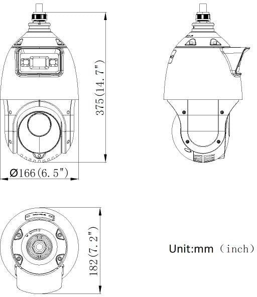 Hikvision DS-2SE4C425MWG-E(14F0) TandemVu Dôme Speed Réseau 4 pouces 4 MP 25X Couleur & IR